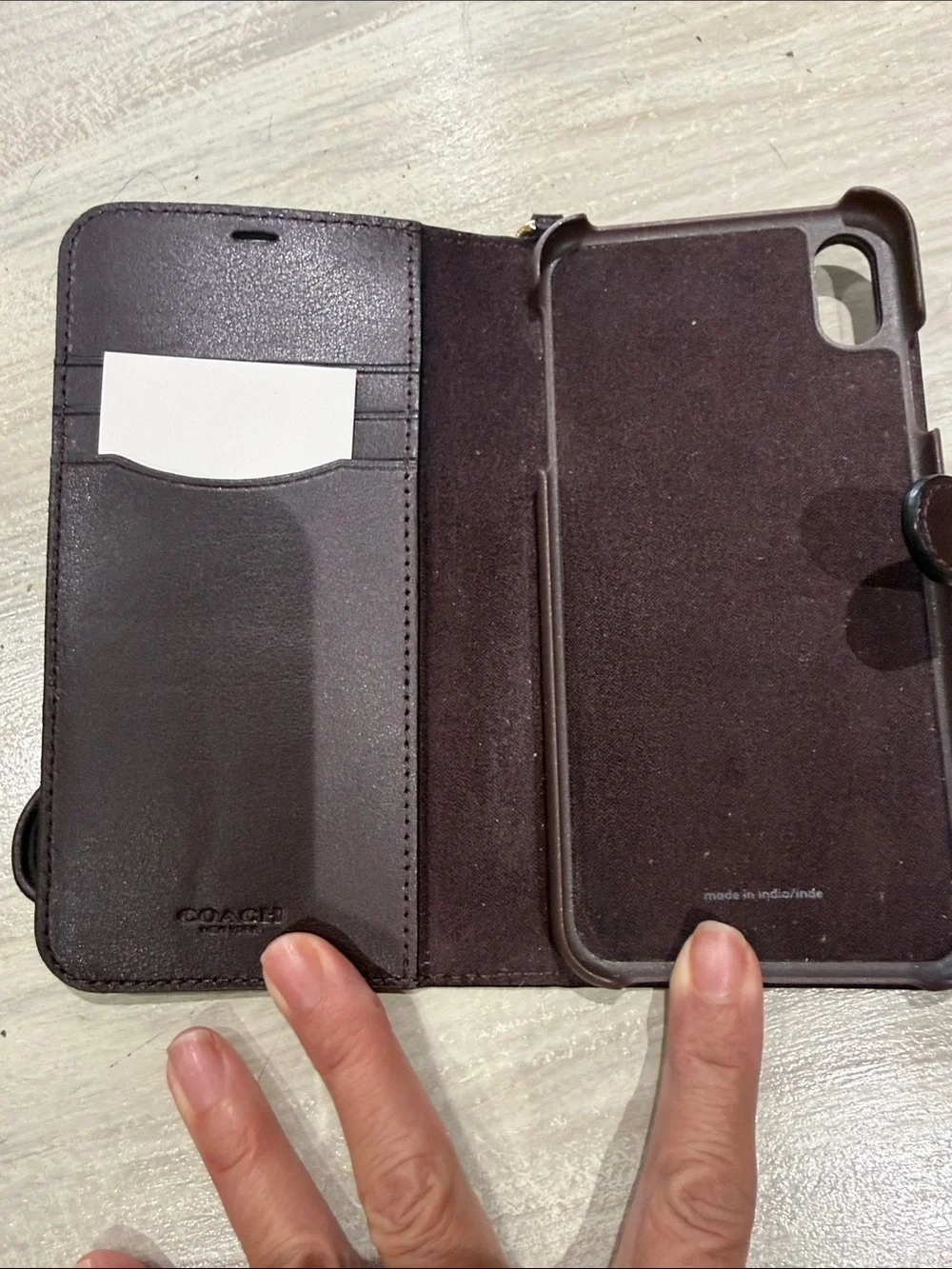 Coach wristlet phone